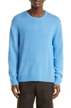 Jil Sander Wool Crewneck Sweater In Blue