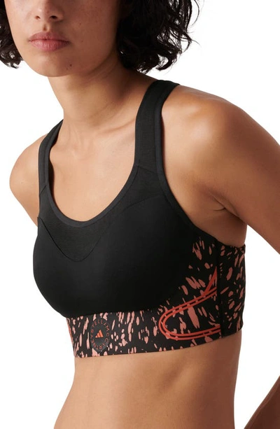 Adidas By Stella Mccartney True Pace High Impact Sports Bra In Black