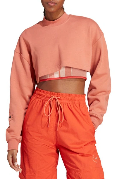 Adidas By Stella Mccartney Open Back Top In Orange