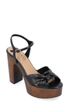 Journee Collection Tru Comfort Foam Lorrica Platform Sandal In Black