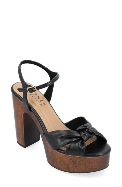 Journee Collection Tru Comfort Foam Lorrica Platform Sandal In Black