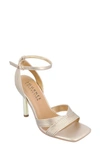 Journee Collection Annett Ribbed Strap Pump In Gold
