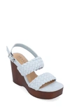 Journee Collection Tru Comfort Foam Ayvee Wedge Sandal In Blue