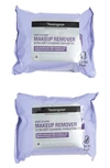 Neutrogena® Pack Of 2 Night Calming Make Up Remover Cleansing Towelettes