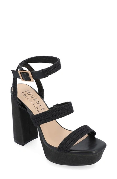 Journee Collection Tru Comfort Foam Sienne Platform Sandal In Black