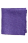 CLIFTON WILSON SOLID LINEN POCKET SQUARE