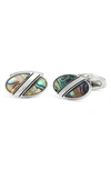 Clifton Wilson Mother-of-pearl Cuff Links In Green
