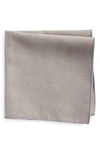CLIFTON WILSON SOLID COTTON POCKET SQUARE