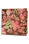 CLIFTON WILSON PRINT COTTON POCKET SQUARE