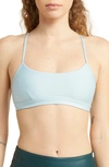 Alo Yoga Airlift Intrigue Bra In Chalk Blue