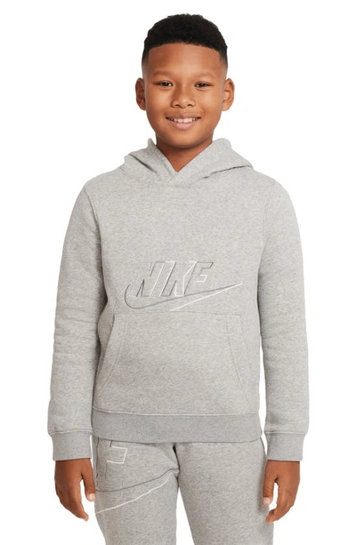 Nike Sportswear Big Kids' (boys') Pullover Hoodie In Grey