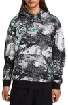 Nike Unisex  Acg Therma-fit Tuff Fleece Pullover Hoodie In Ashen Slate/ Black/ White