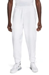 Nike Solo Swoosh Woven Track Pant In Phantom/white