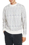Ag Arc Sweatshirt In Diamond Chevron Blue Multi