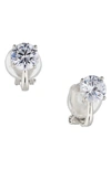 NADRI NADRI MODERN LOVE ROUND CLIP-ON EARRINGS