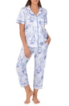 Bedhead Pajamas Print Crop Pajamas In Voyager