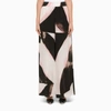 Alexander Mcqueen Painterly-print High-waisted Trousers In Multicolor