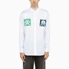 Comme Des Garçons Shirt White Invader Edition Graphic Shirt In White