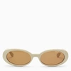 DMY BY DMY DMY BY DMY IVORY-COLOURED VALENTINA PVC SUNGLASSES