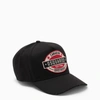 Dsquared2 Black D2 Patch Baseball Cap In Black