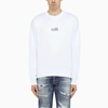 Dsquared2 Dsquared Icon Mini Logo Crewneck Sweatshirt In White