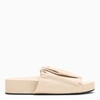 Jil Sander Gathered Texture Open Sandals With Platform Sole In Pink
