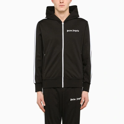 Palm Angels Black Sports Sweatshirt With Zip