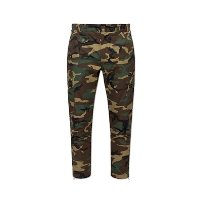 Dolce & Gabbana Cotton Printed Pants In Green