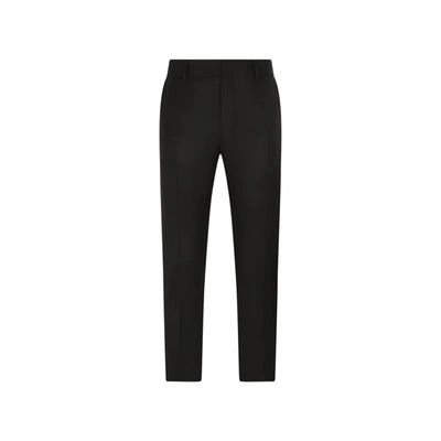 Dolce & Gabbana Wool Trousers In Black