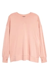 Sweaty Betty After Class Cross-back Sweatshirt In Bloom Pink
