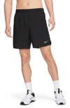 Nike Men's Challenger Dri-fit 7" 2-in-1 Running Shorts In Black/ Reflective Silv