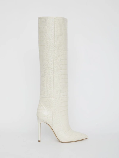 Paris Texas White Leather Boots