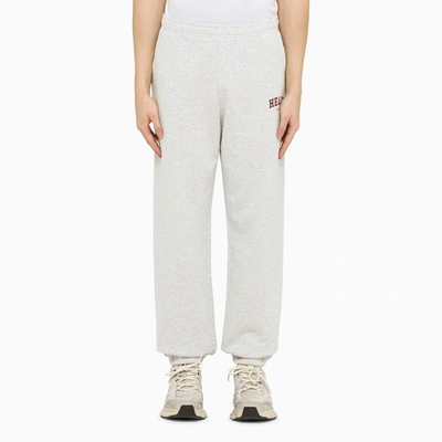 Sporty And Rich Logo-print Cotton-blend Track Pants In Grey