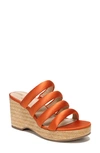 Sam Edelman Yuki Platform Wedge Sandal In Orange