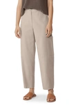 EILEEN FISHER LANTERN CARGO STRETCH COTTON & HEMP ANKLE PANTS