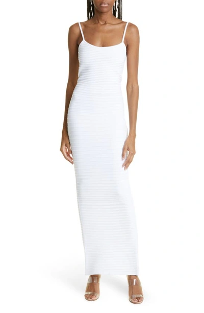 Retroféte Kylie Maxi Bodycon Dress In White