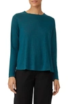 EILEEN FISHER ORGANIC LINEN LONG SLEEVE T-SHIRT