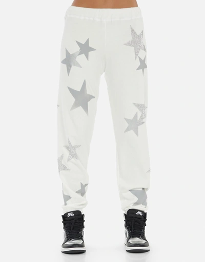 Lauren Moshi Gia Crystal Multi Stars In Faded White