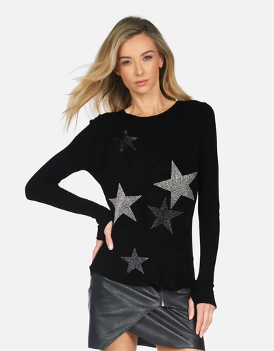 Lauren Moshi X Mckinley X Crystal Multi Stars In Black
