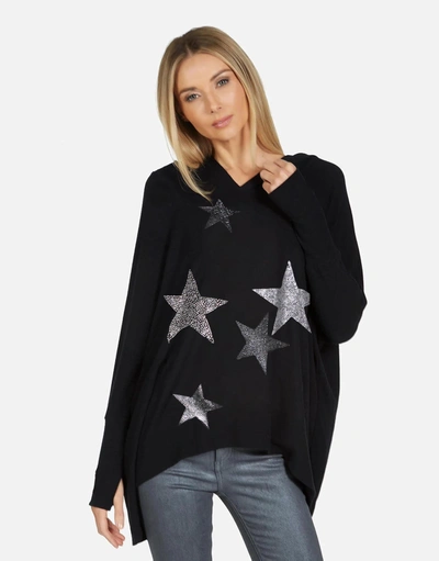 Lauren Moshi X Wilma X Crystal Multi Stars In Black