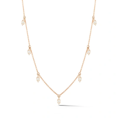 Dana Rebecca Designs Sophia Ryan Marquise Station Necklace In Yellow Gold