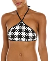 WEWOREWHAT HIGH NECK HALTER TOP