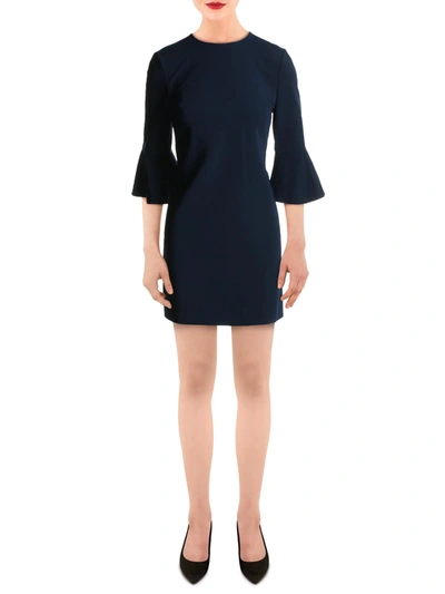 Alice And Olivia Womens Bell Sleeve Mini Shift Dress In Blue