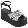 Journee Collection Collection Women's Tru Comfort Foam Lailee Sandals In Black/white