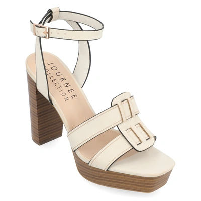 Journee Collection Collection Women's Tru Comfort Foam Mandilyn Sandals In Beige