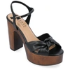 Journee Collection Tru Comfort Foam Lorrica Platform Sandal In Black