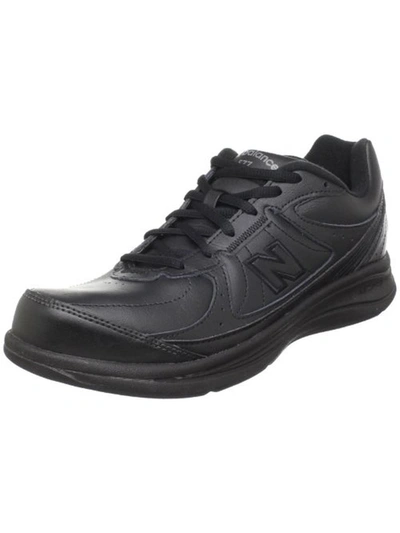 New Balance 577 Womens Signature Lace-up Walking Shoes In Black