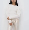 Simkhai Levy Fuzzy Knit Pullover In White