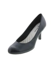 Easy Street Passion Womens Faux Leather Solid Pumps In Blue
