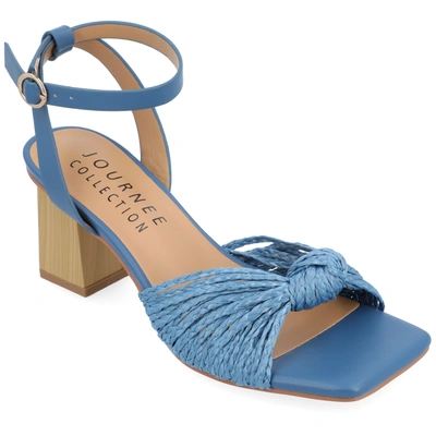 Journee Collection Collection Women's Tru Comfort Foam Galinda Sandals In Blue